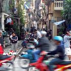 Verkehrstrubel in Hanoi