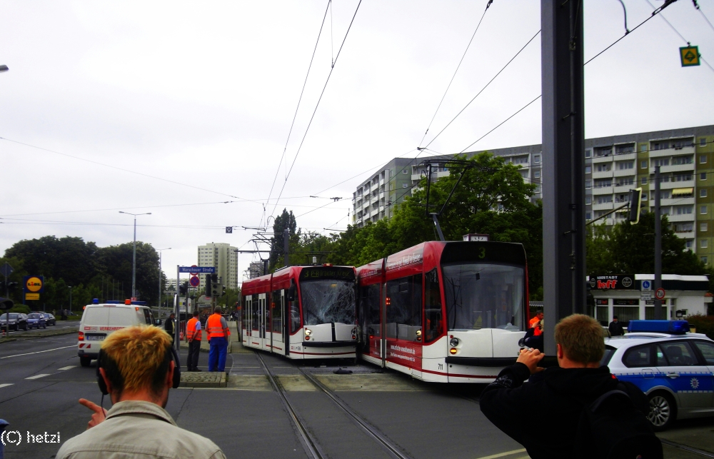 Verkehrsunfall in Erfurt heute Mittag