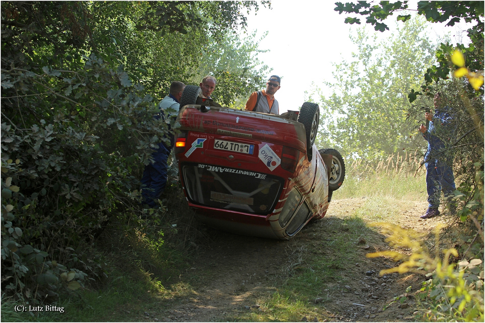 Verkehrt herum geparkt