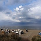 Verlassen, Abend am Strand, Blick auf die Ostsee