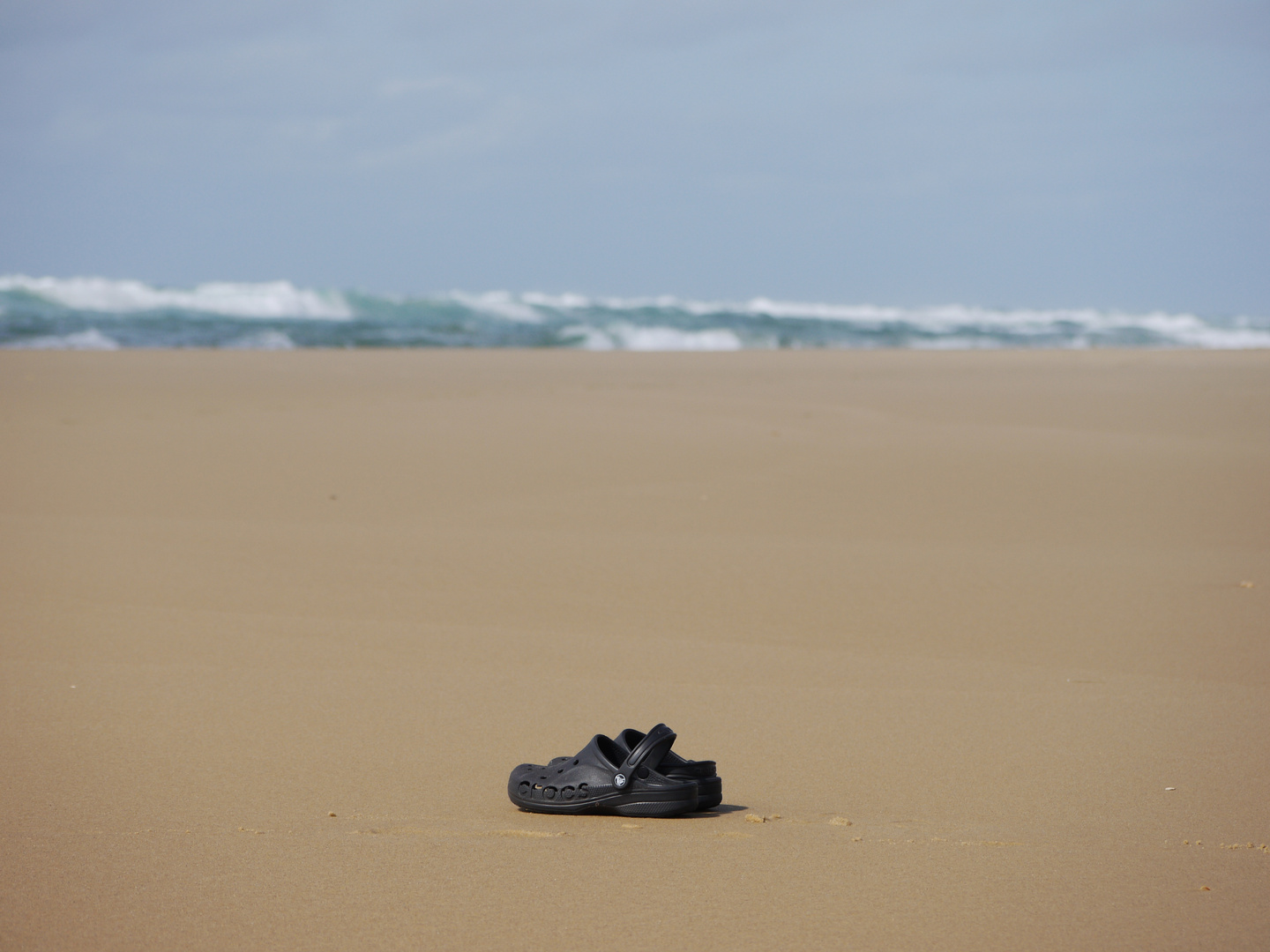 verlassen am Strand