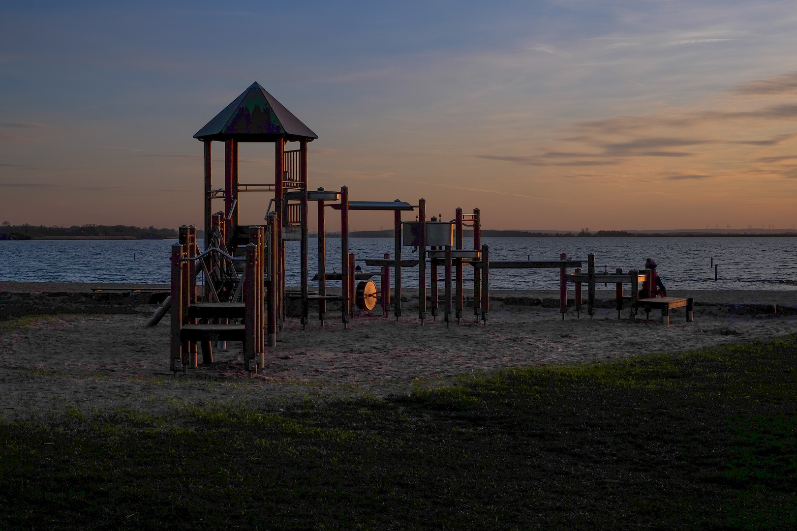 Verlassen in der Abendsonne