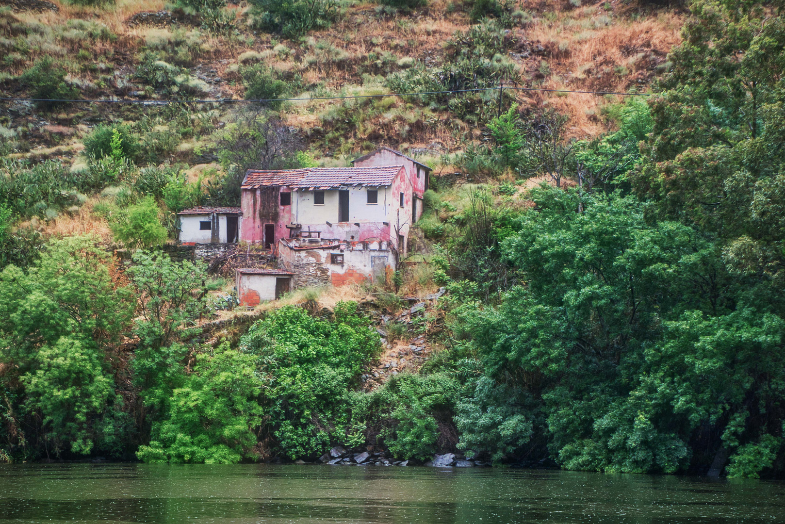 verlassen oder Regentag am Duoro in Portugal