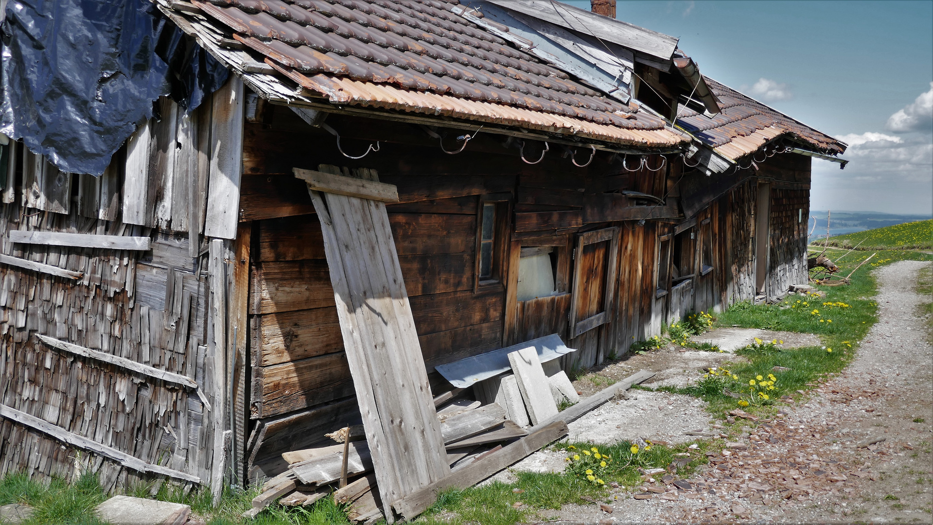 Verlassene Alpe am Grünten