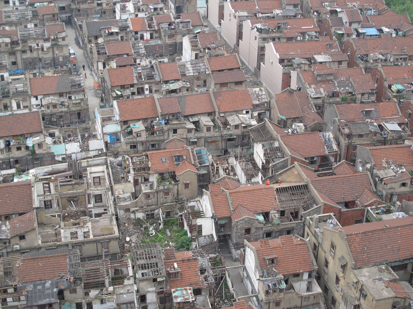 verlassene Altstadt in Shanghai