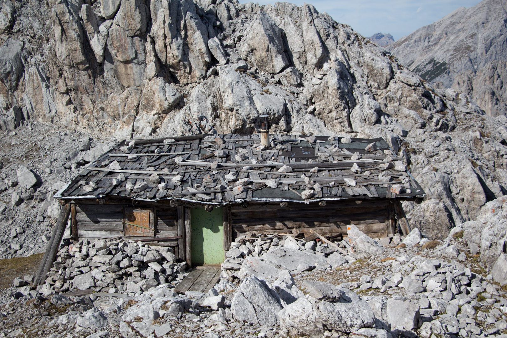 Verlassene Berghütte