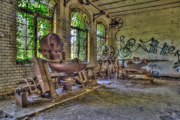 Verlassene Fleischerei