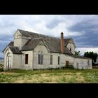 Verlassene Holzkirche in Montpelier, Idaho