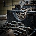 verlassene schreibmaschine