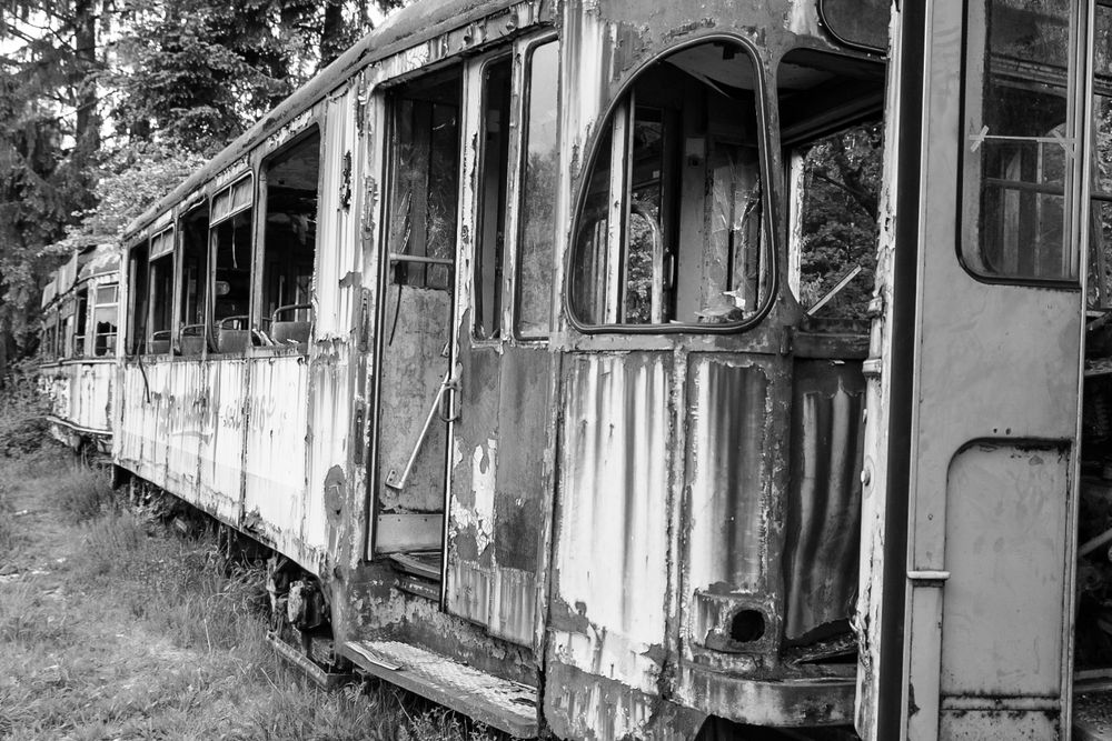 Verlassene Strassenbahn