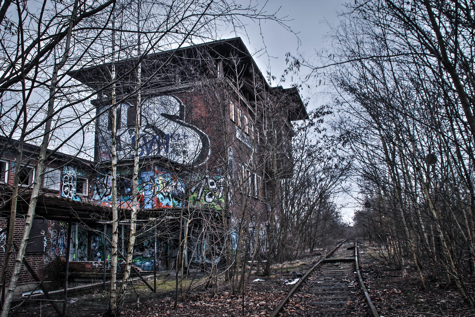 Verlassener Bahnhof