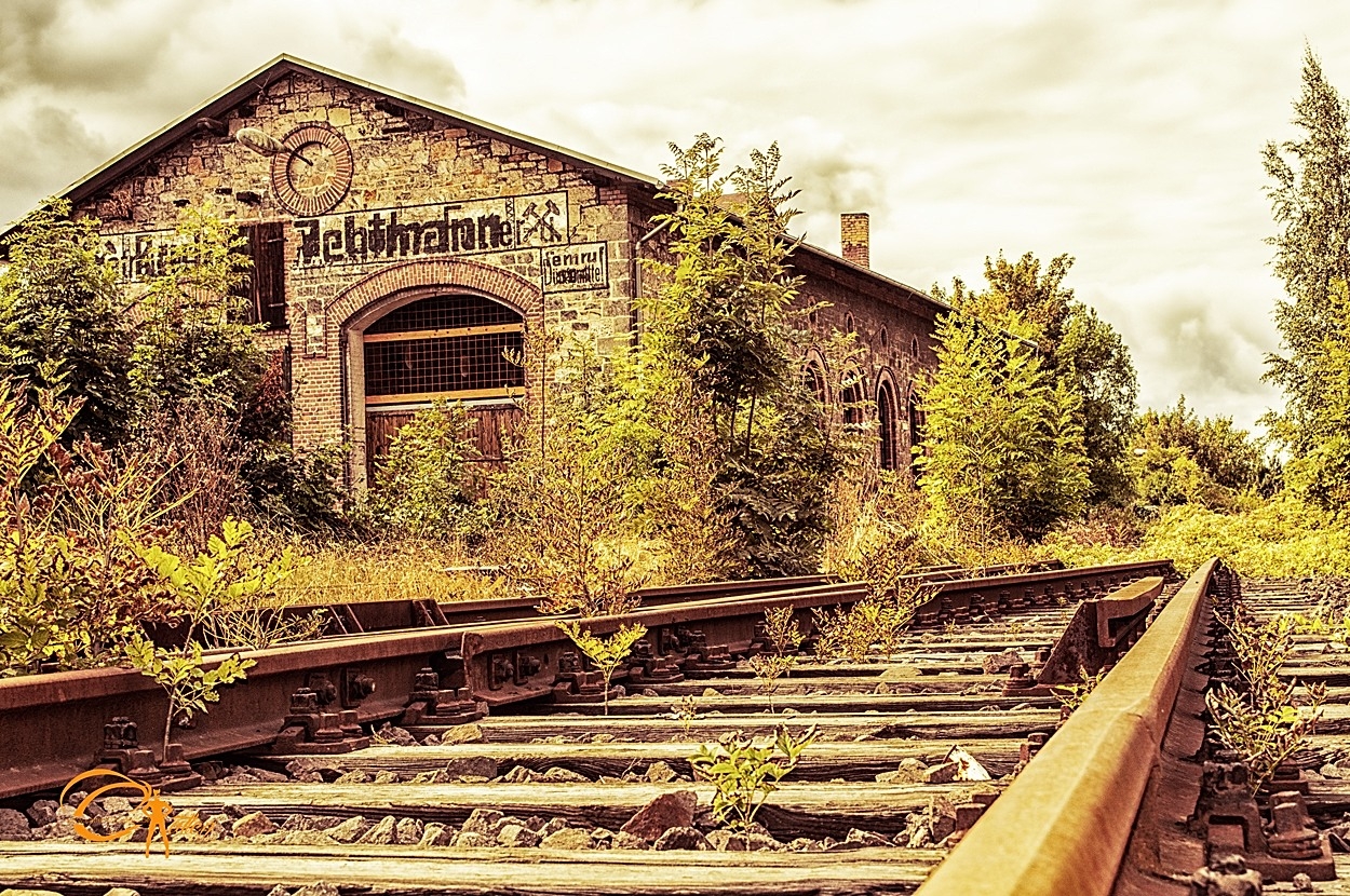 Verlassener Bahnhof