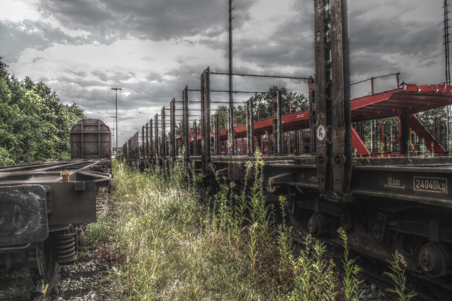 Verlassener Bahnhof in HDR