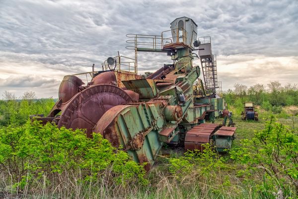 Verlassener Schaufelradbagger