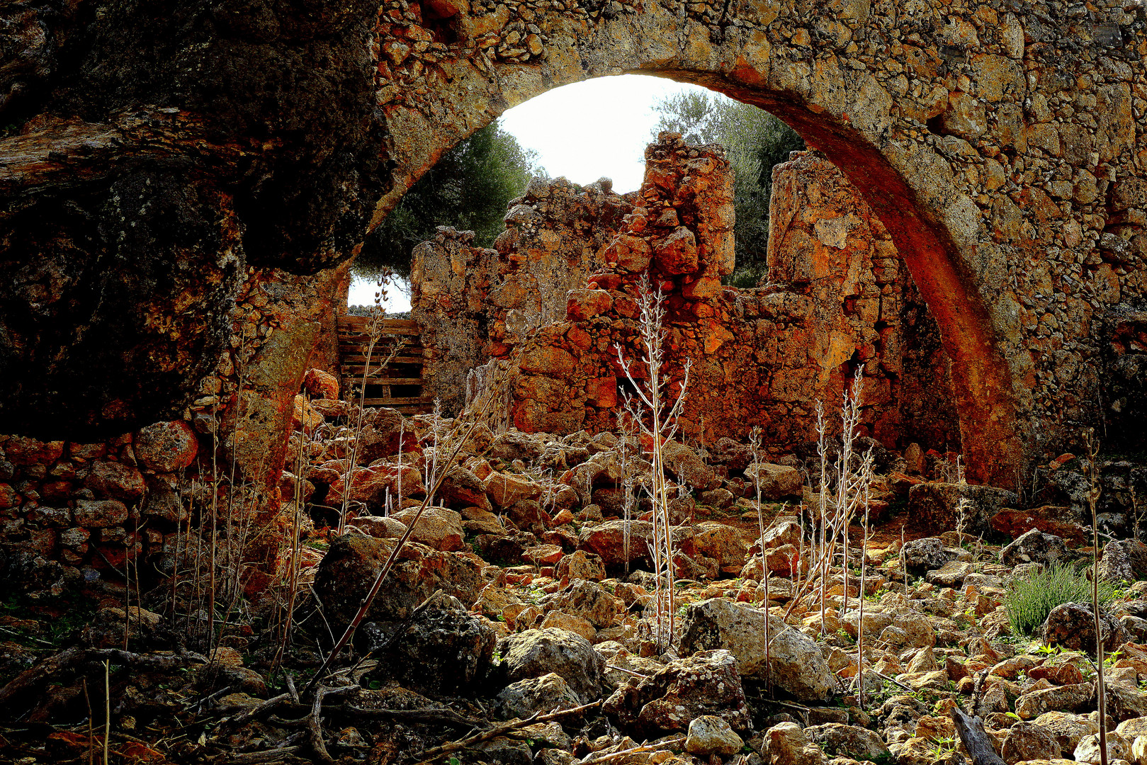 Verlassenes Dorf auf Kreta