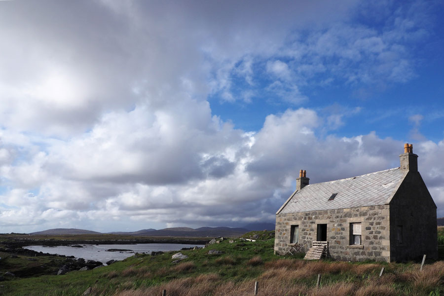 Verlassenes Haus auf South Uist