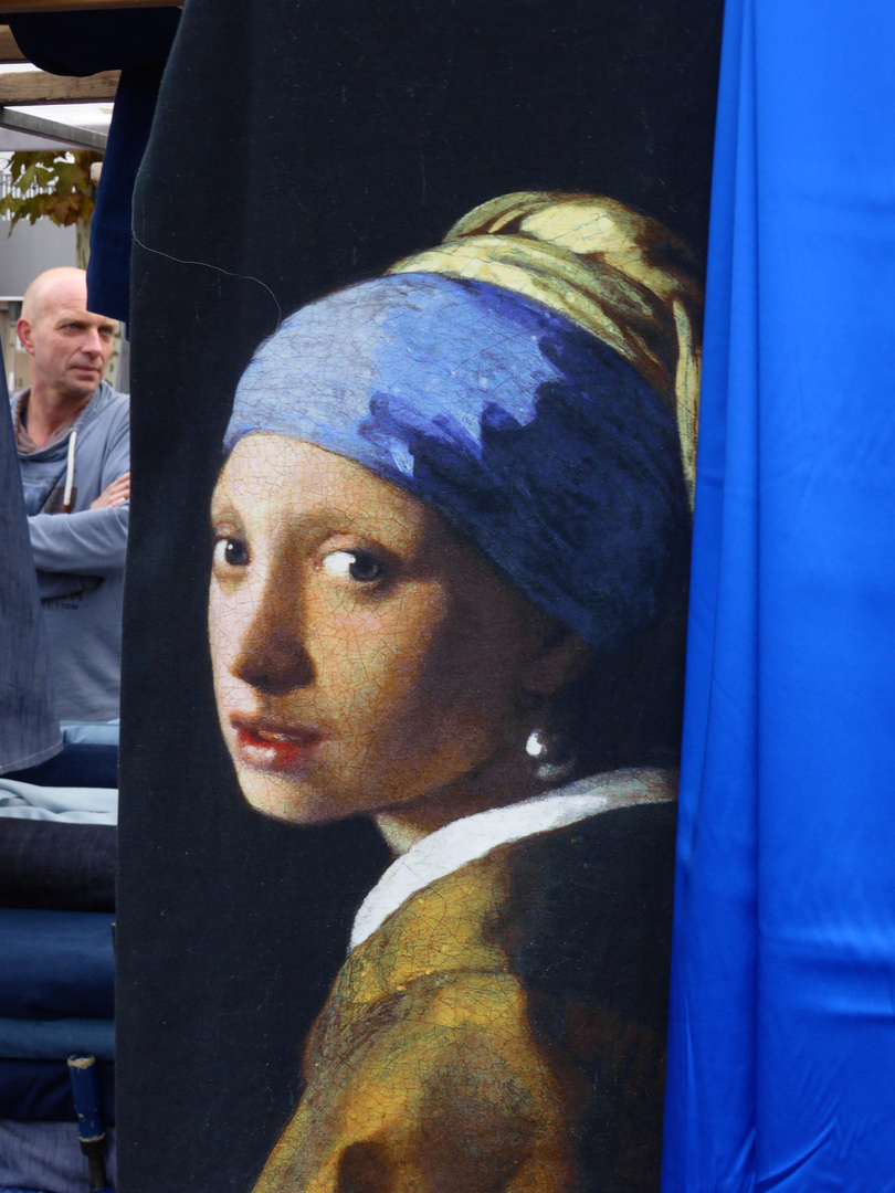 Vermeer auf dem Stoffmarkt in Saarlouis