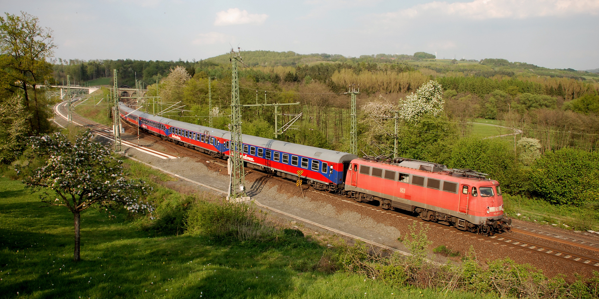 Vermutlich die letzte 110 am Schlüchterner Tunnel