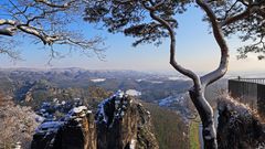 Vermutlich gab es vor dem Christfest nur den einen Tag mit Sonne und Schnee auf der Bastei...