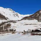 Vernagt Stausee zur Winterzeit