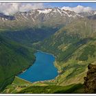 Vernagtstausee im Schnalstal-Blick vom Gipfel der Schröffwand