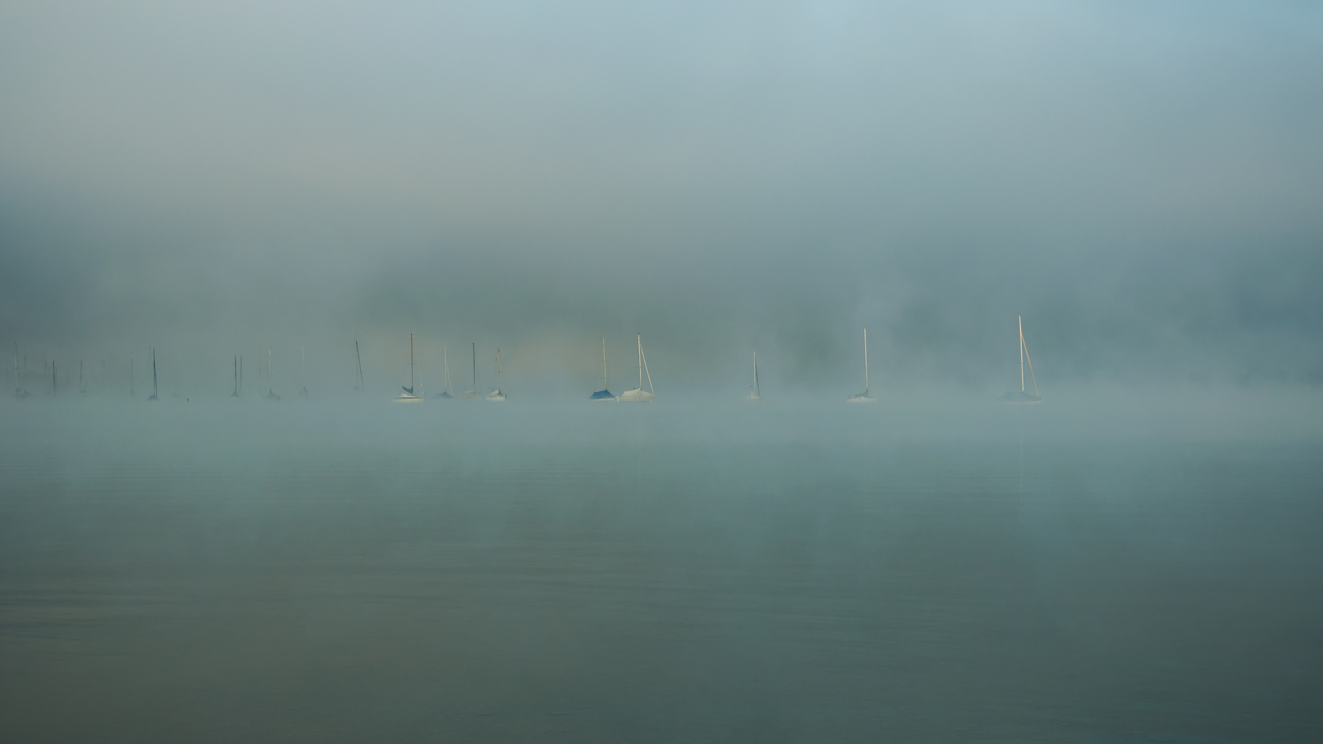 Vernebelt am Ammersee