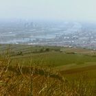 Vernebelter Blick auf Wien  vom Kahlenberg.