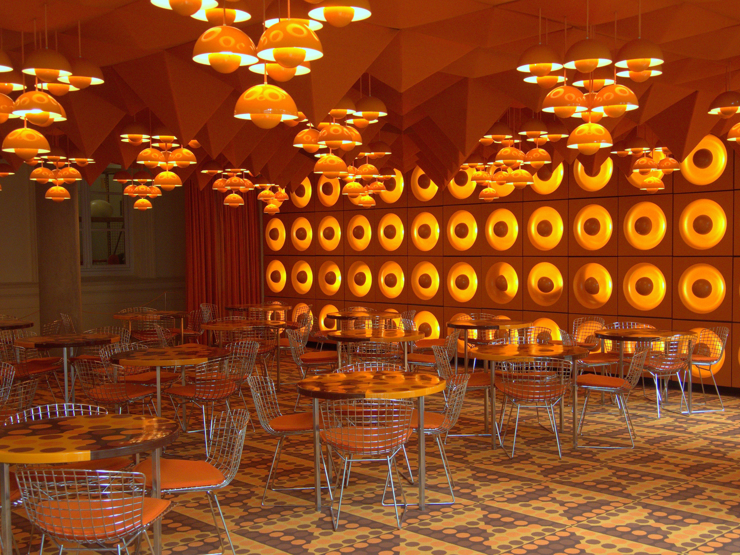 Verner Pantons Spiegel Kantine Foto Bild Architektur - 