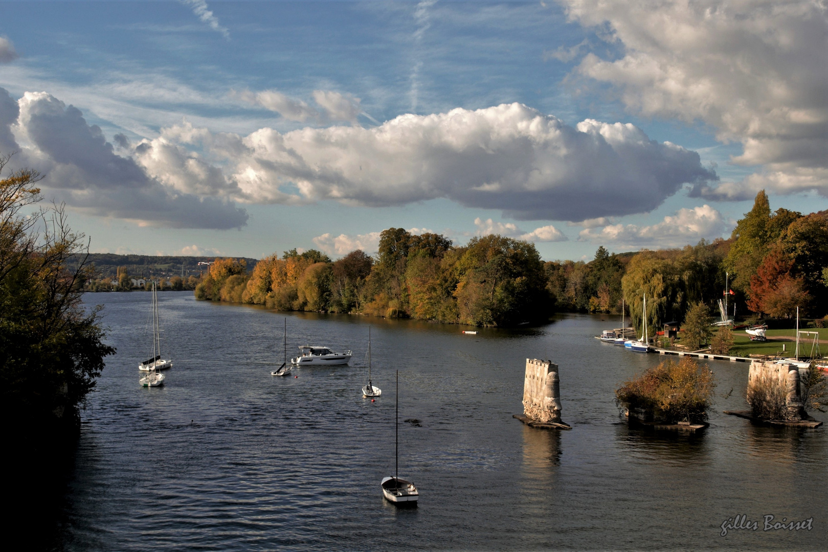 Vernon Automne en bord de Seine