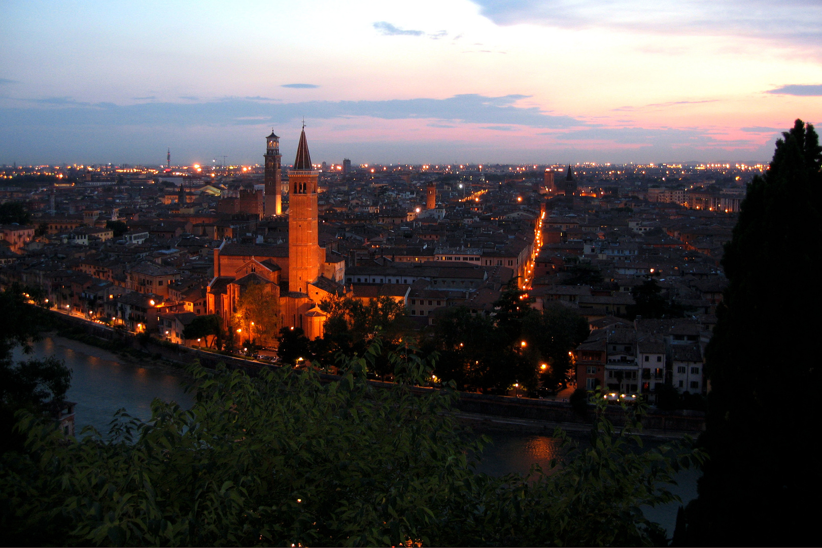 Verona an einem Sommerabend