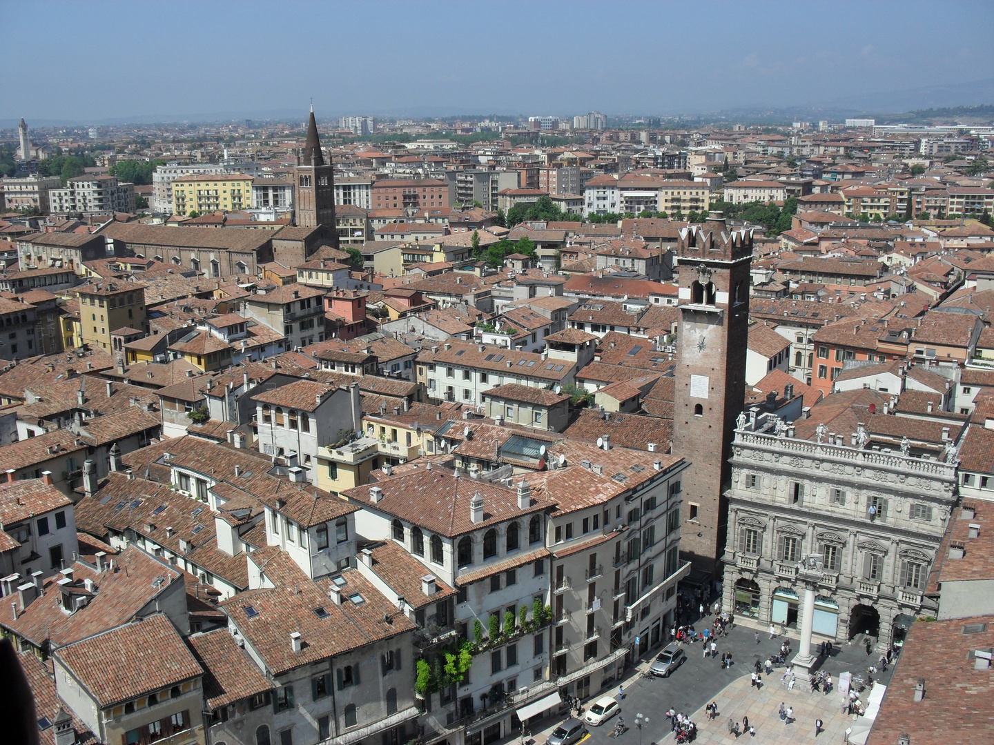 'Verona dall'alto della torre'