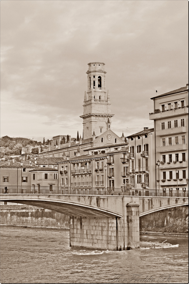 Verona ed il suo ponte in pietra