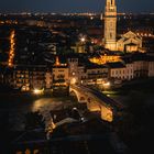 Verona, Italy at night