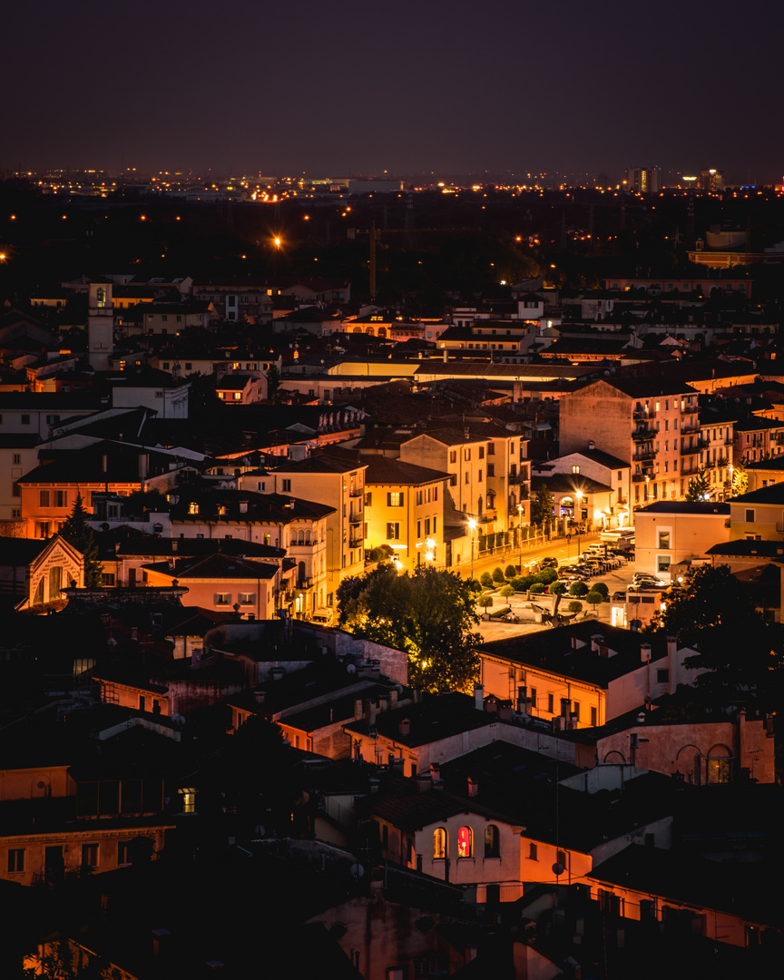 Verona, Italy at night