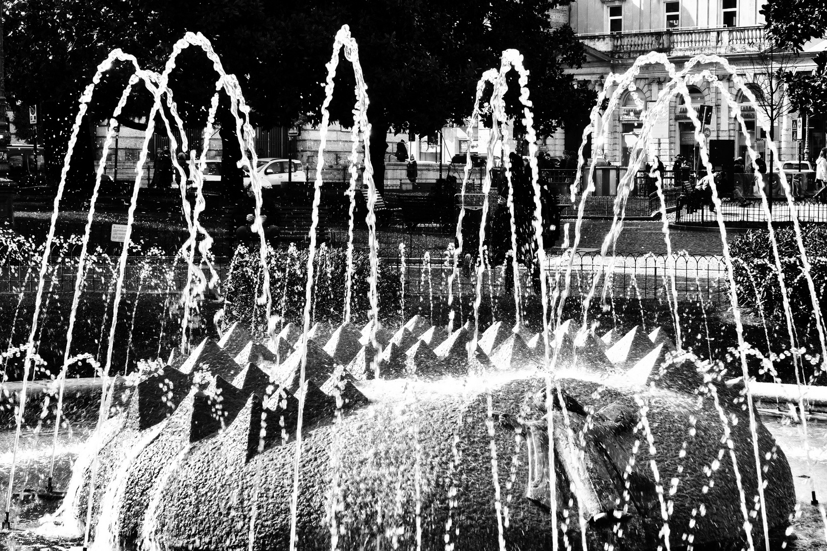 Verona, Piazza Bra, la fontana