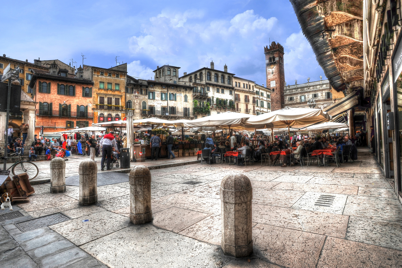 Verona piazza delle erbe