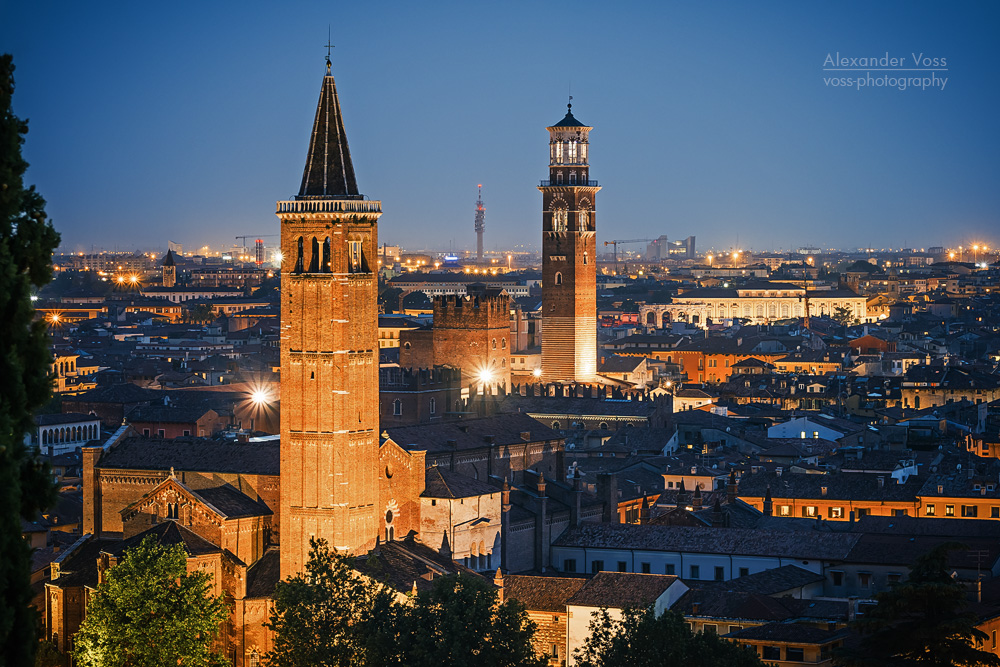 Verona - Skyline bei Nacht