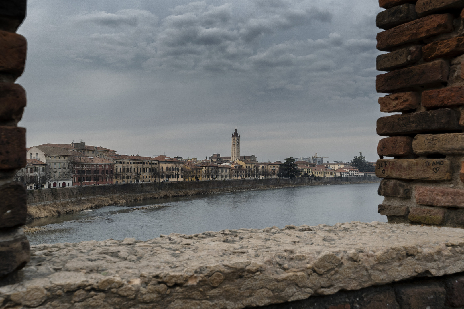 Verona, vista dal ponte Castelvecchio