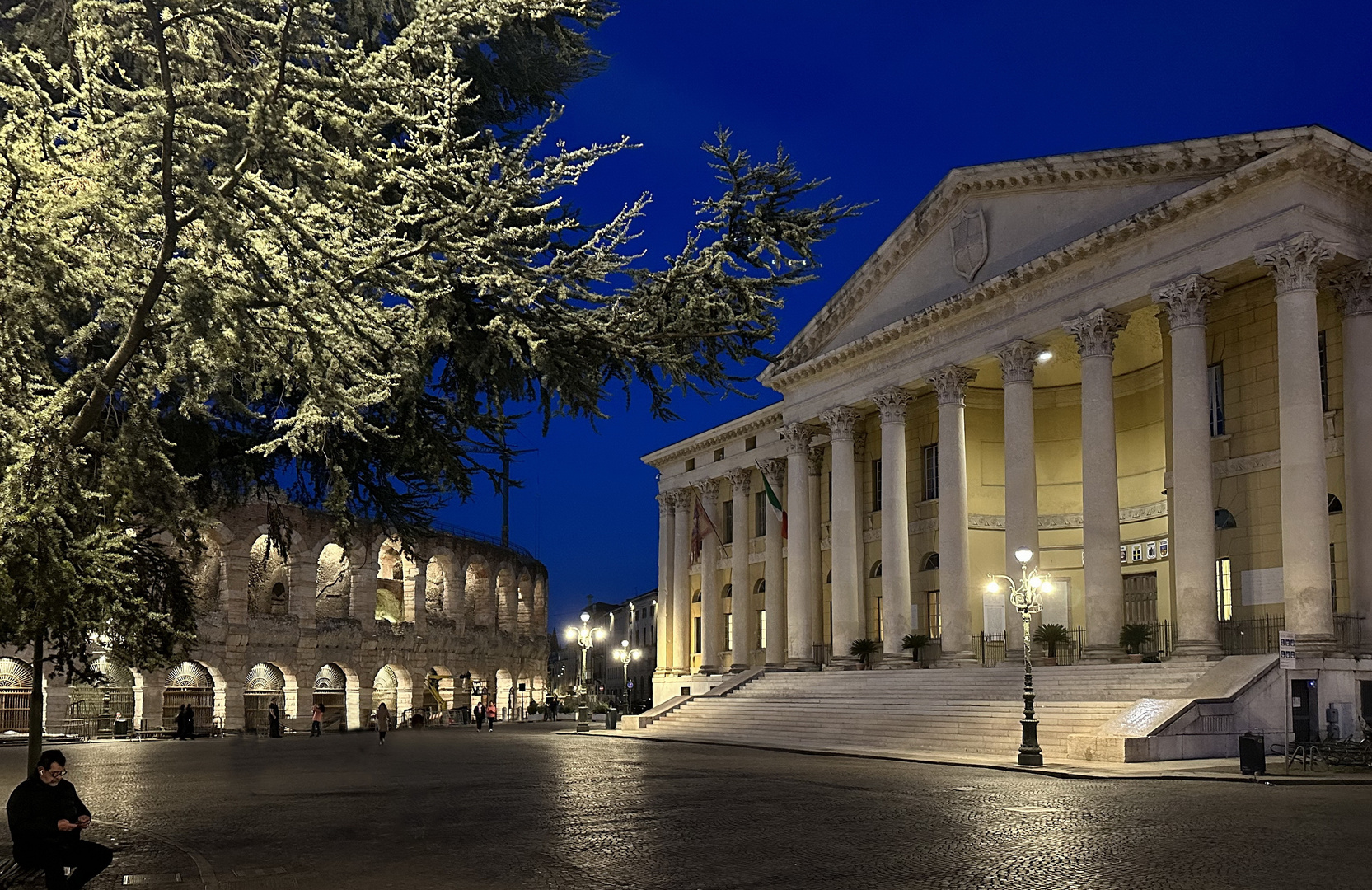 Verona zur blauen Stunde