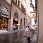 verregnete Gasse in Florenz