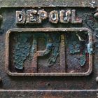 verrostete Plakette einer alten rumänischen Dampflok #1
