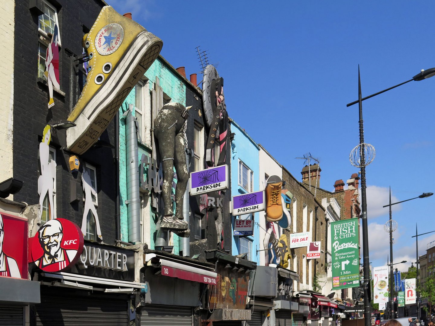 Verrückte Camden Town - Geschäfte an der High Street