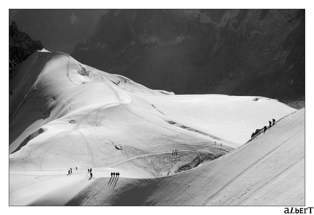 Vers la Mer de Glace