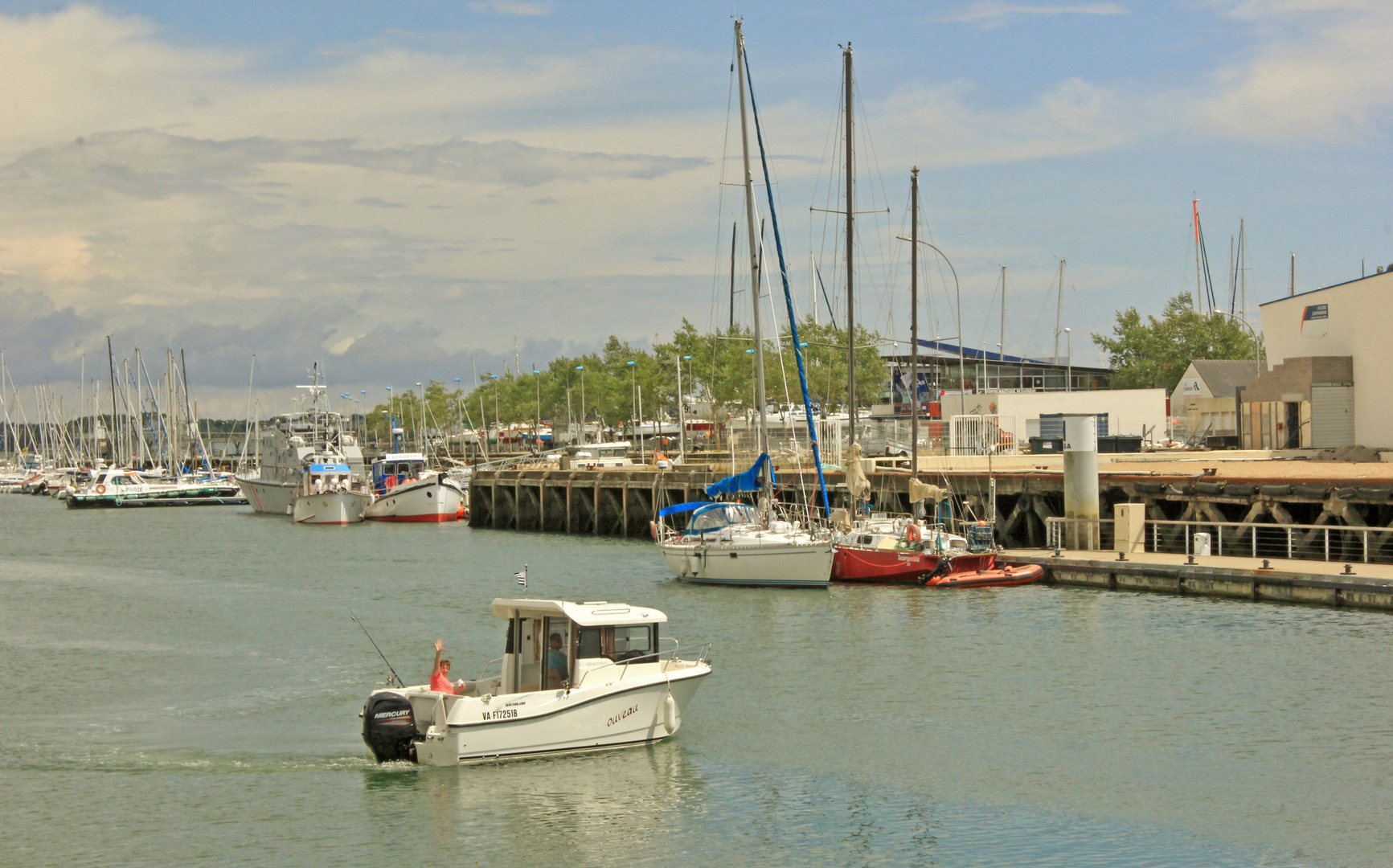 Vers l'avant-port de Lorient (Morbihan)