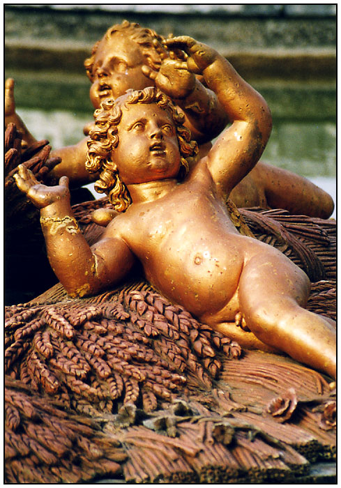 Versailles: Der Sommerbrunnen Ceres (Detail)