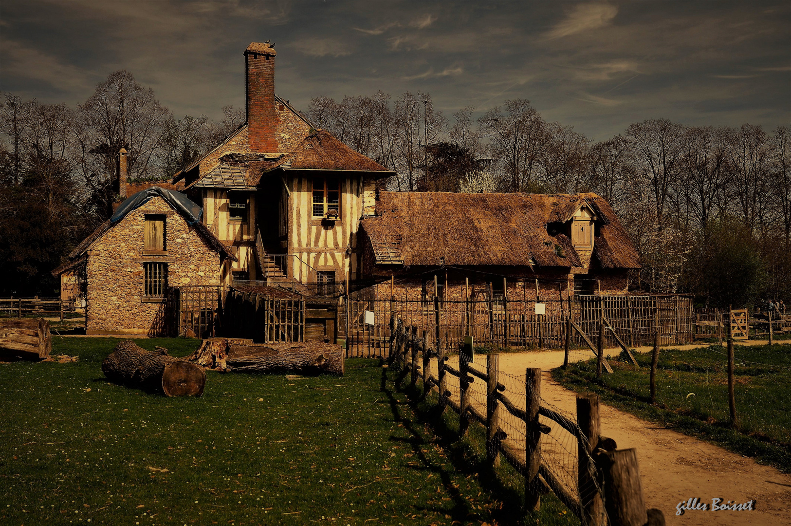 Versailles le hameau de la Reine, la ferme