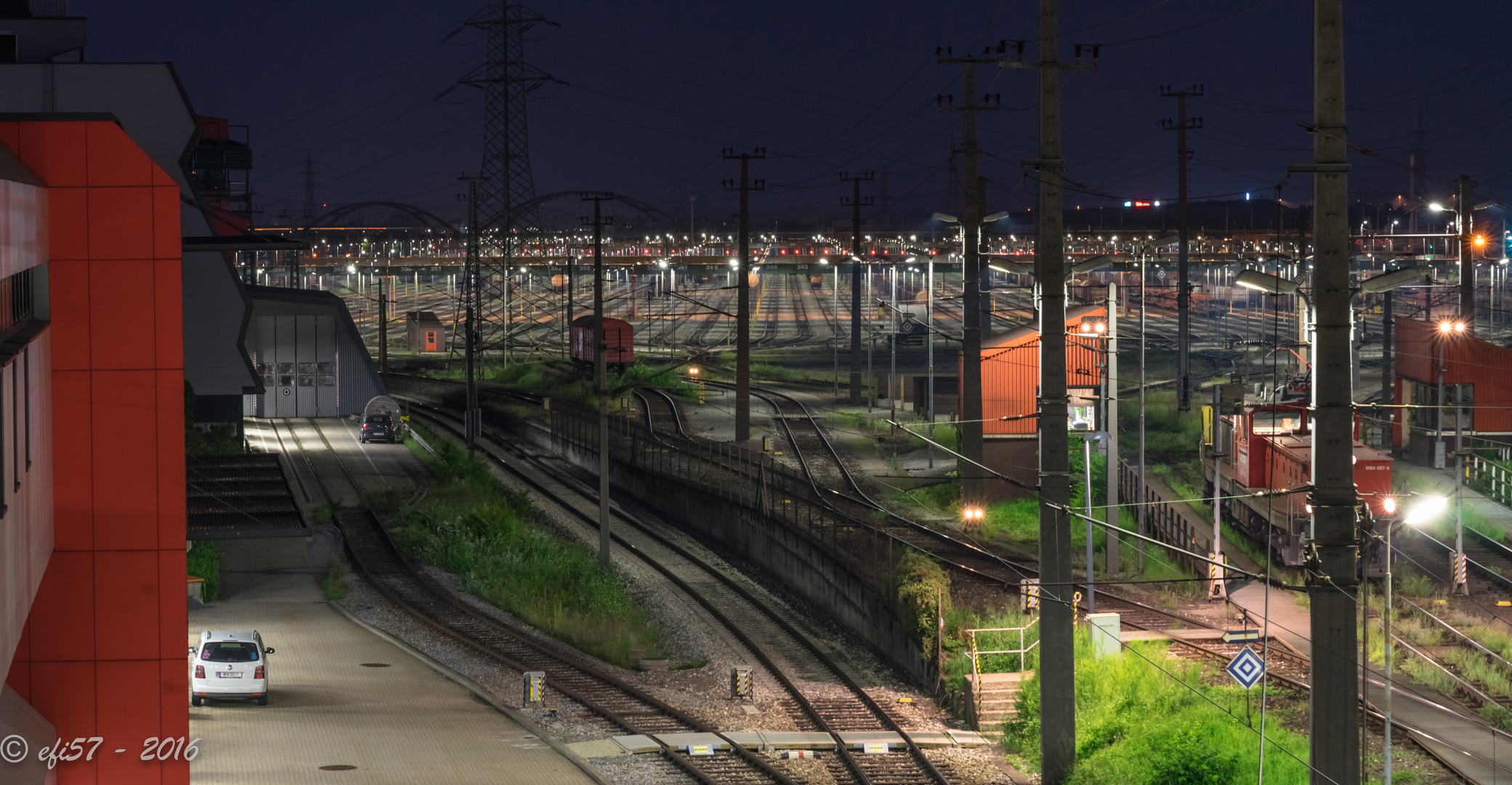 Verschiebebahnhof Wien-Kledering - Sicht nach Osten