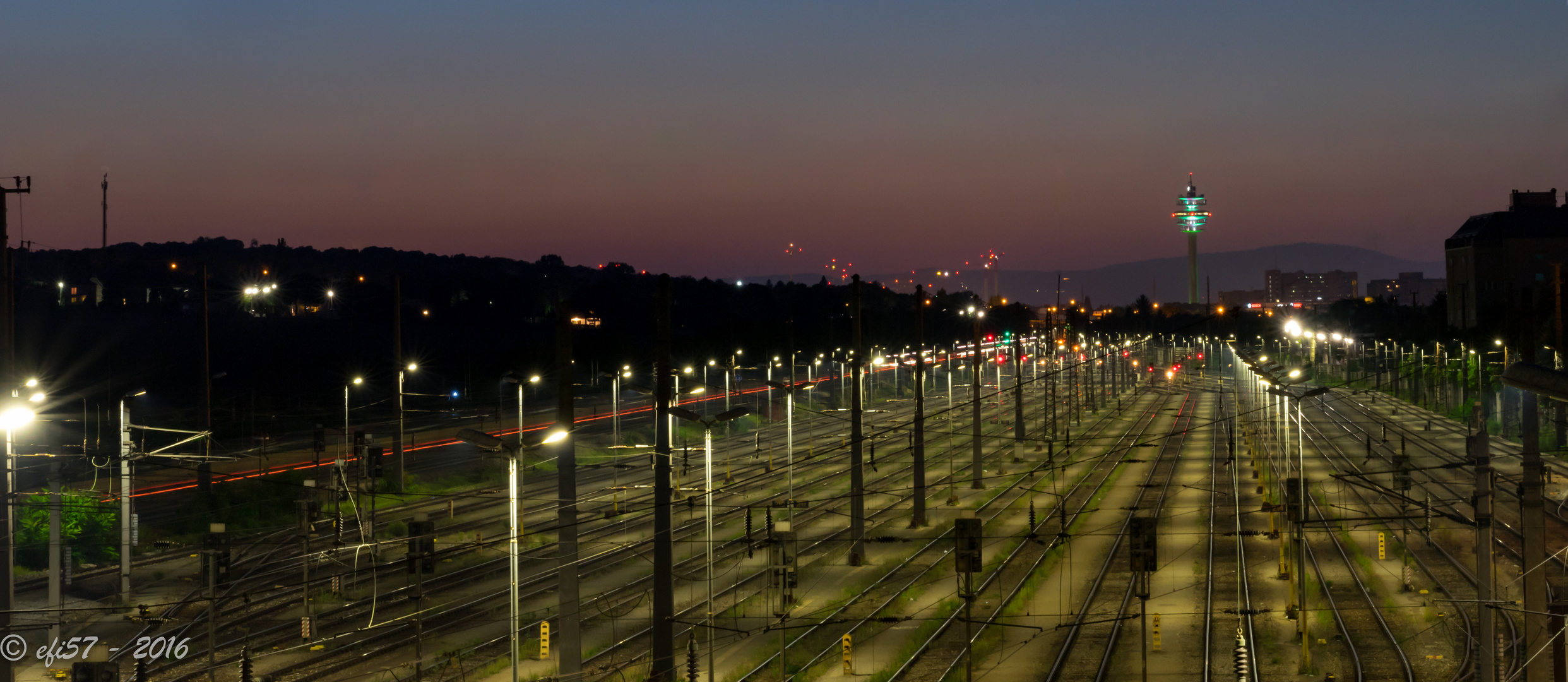 Verschiebebahnhof Wien-Kledering - Sicht nach Westen