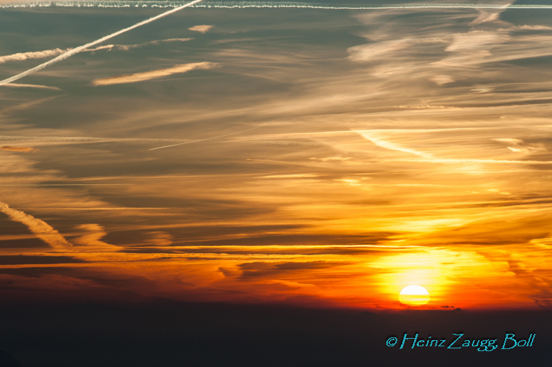 Verschmelzende Sonne