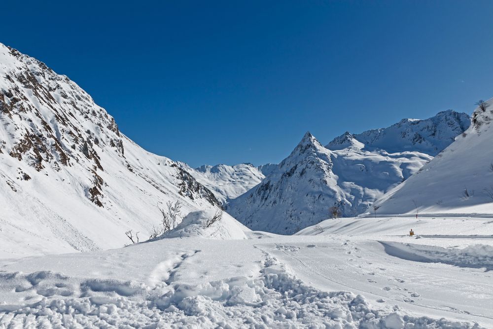 Verschneite Bergwelt